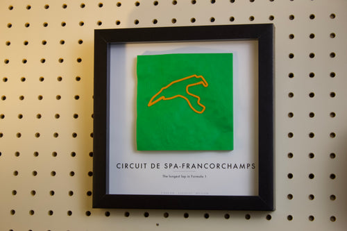 Circuit de Spa-Francorchamps — Framed 3D Terrain Map